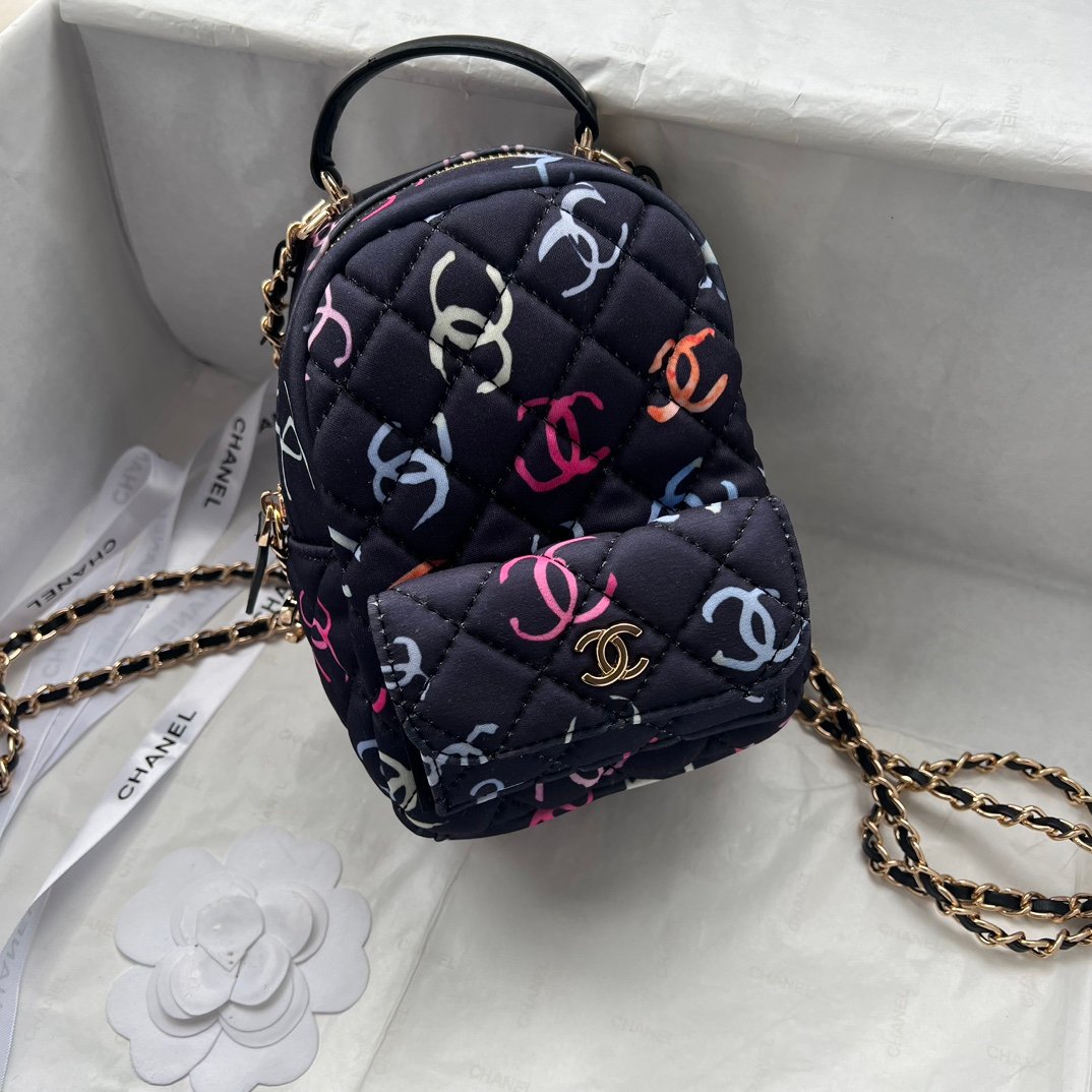 CC Graffiti Mini Backpack Multicolor Quilted - Bag - Image 3