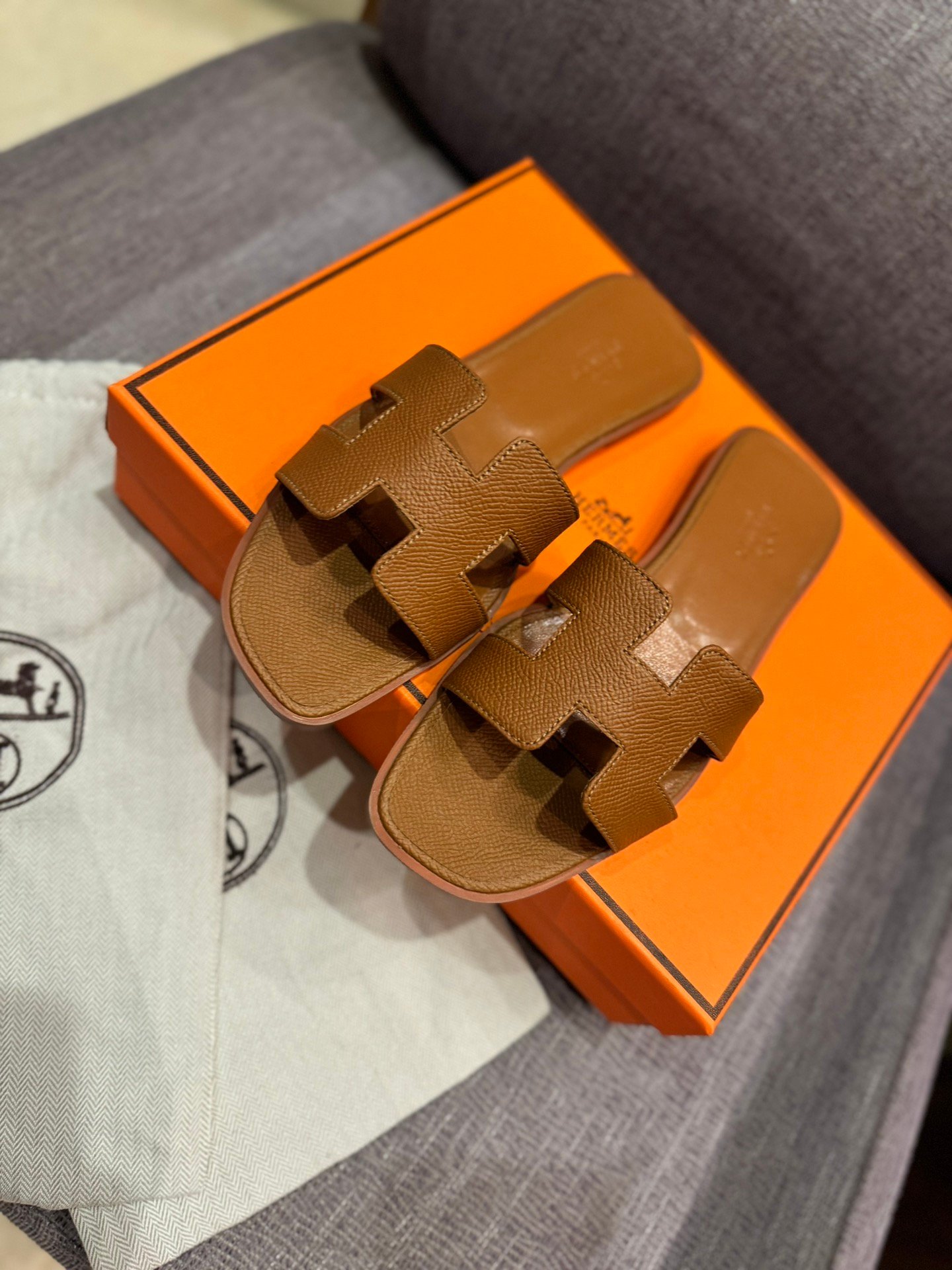 HM Oran Sandals Gold Leather - Sandals - Image 2
