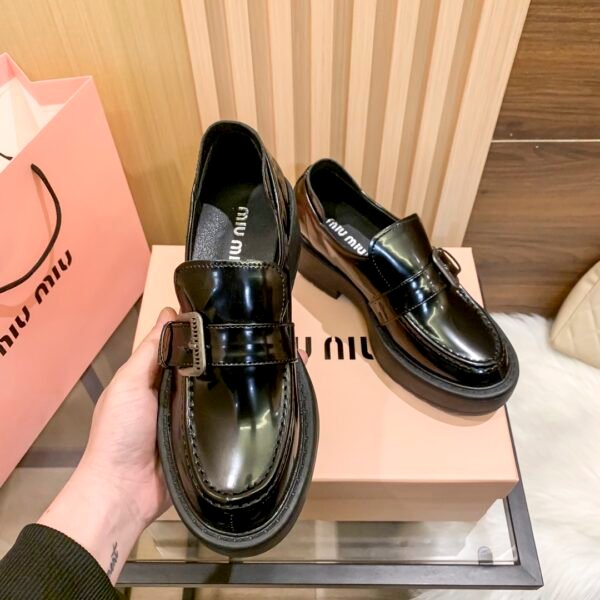 MIU Buckle Loafers - Shoes