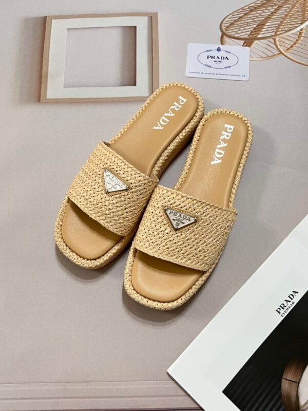 PR Raffia Slides – Slide – Cuoio