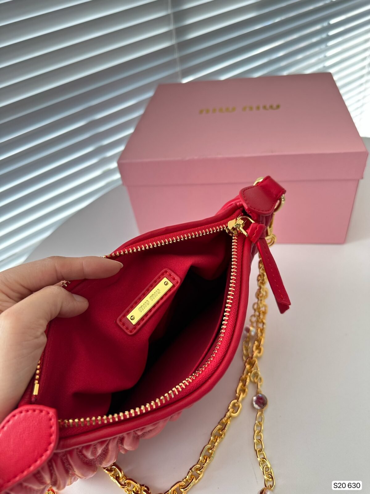 MIU Matelassé Nappa Leather – Bag — 9