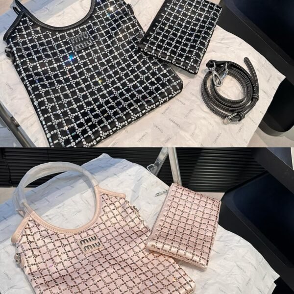 MIU Crystal Mesh Bag - Bag