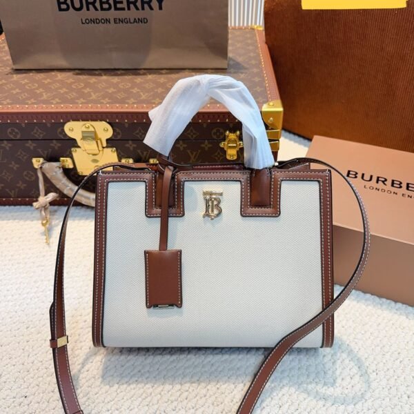 BBR Title Vintage Check Small Canvas and Leather - Bag