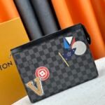 LV Toiletry Pouch 26 Damier Graphite – Bag – Tan
