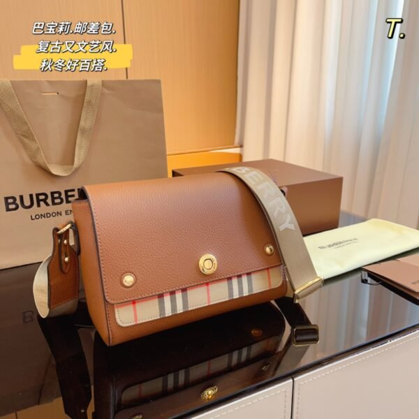 BBR Vintage Check and Leather Crossbody - Bag