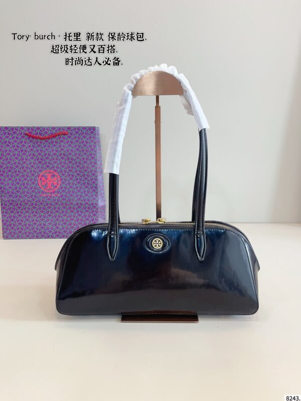 TB Leather Shoulder Bag