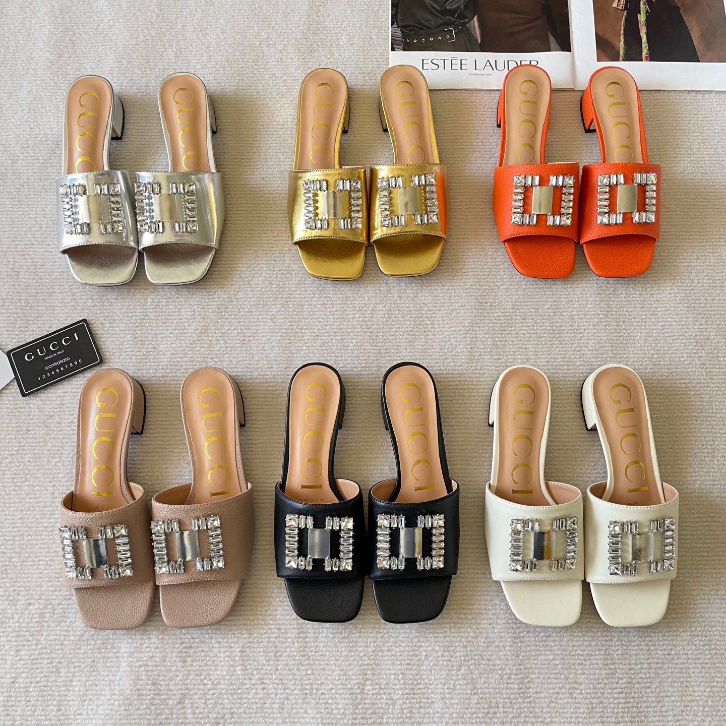 GG Matelassé Slide Sandals Various - Slides - Image 2