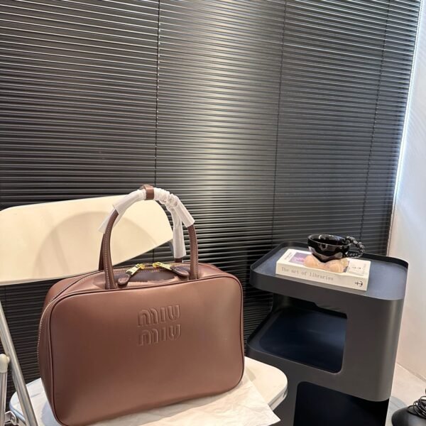 MIU Wander Matelassé Brown Leather - Bag