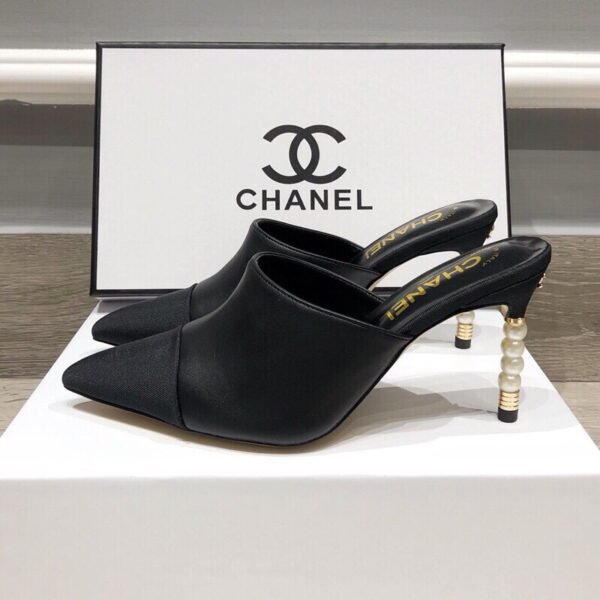 CC Mules with Pearl Heel - Heels