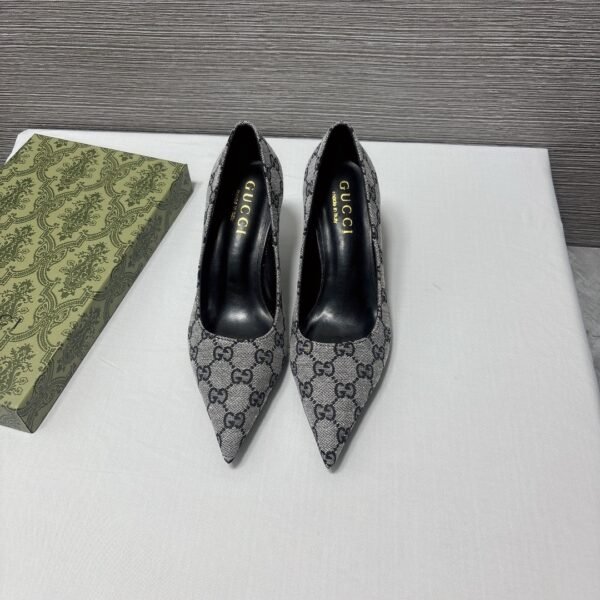 GG GG Marmont 75 GG Canvas - Heels