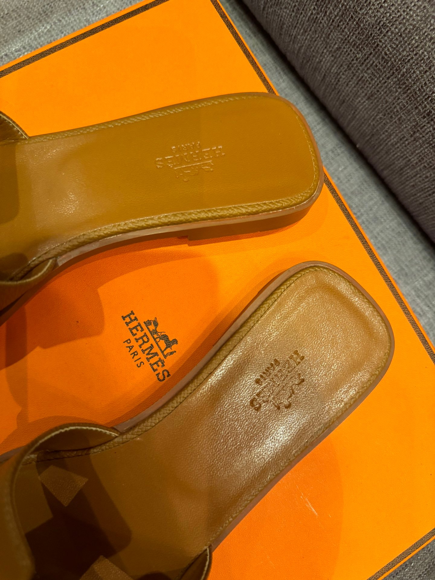HM Oran Sandals Gold Leather - Sandals - Image 5