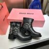 MIU Biker Boots - Boots – Black · Ref. SH15122