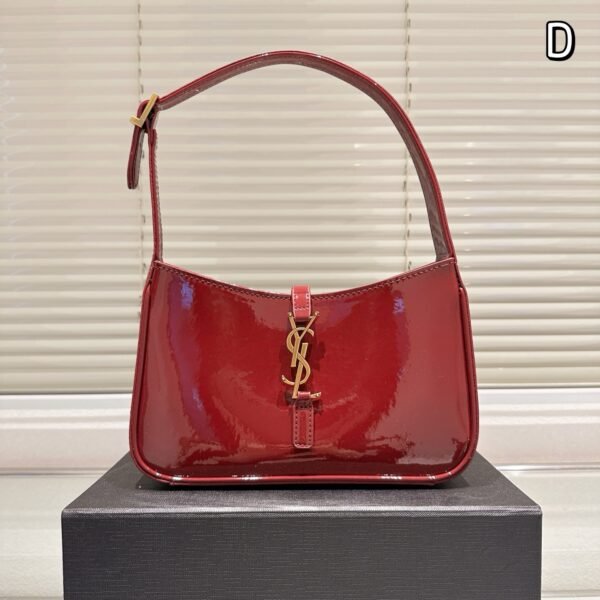 YSL Le 5 à 7 Hobo Red Patent Leather - Bag