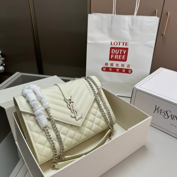 YSL Loulou Small White Leather - Bag