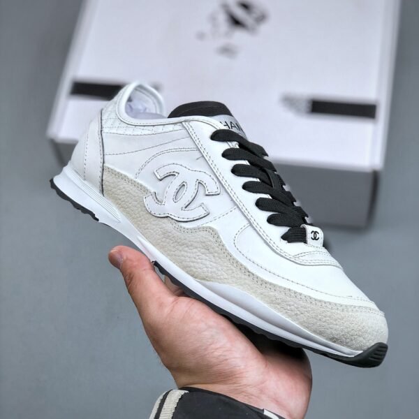 CC Calfskin Sneakers White/Beige Calfskin and Cow Fur - Sneakers