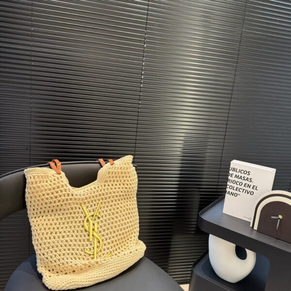 YSL Panier Medium Raffia - Bag