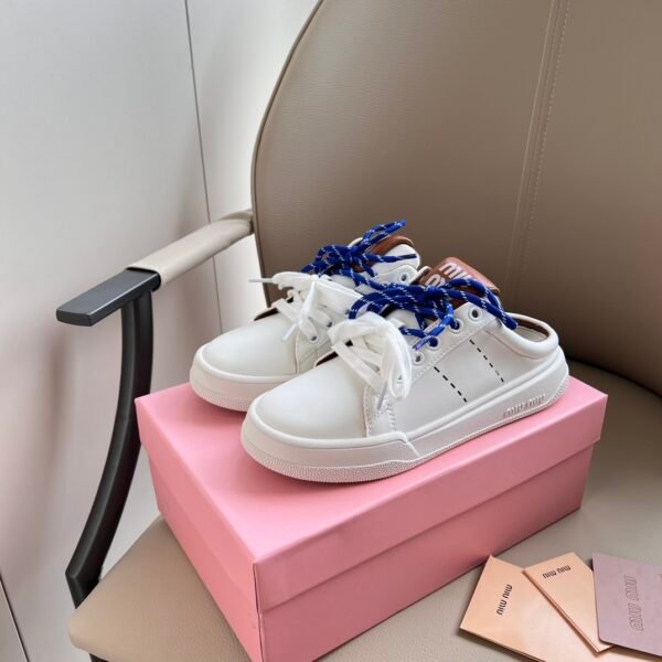 MIU Logo Sneakers White/Blue - Sneakers
