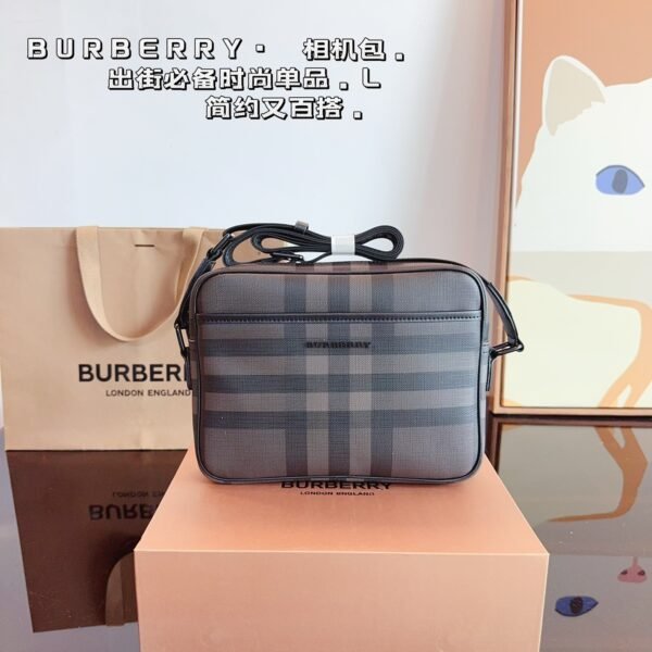 BBR Vintage Check Camera Bag Grey Check - Bag