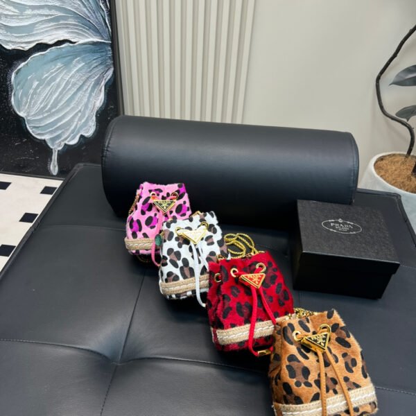 PR Saffiano Leather Mini Bag Leopard Print - Bag