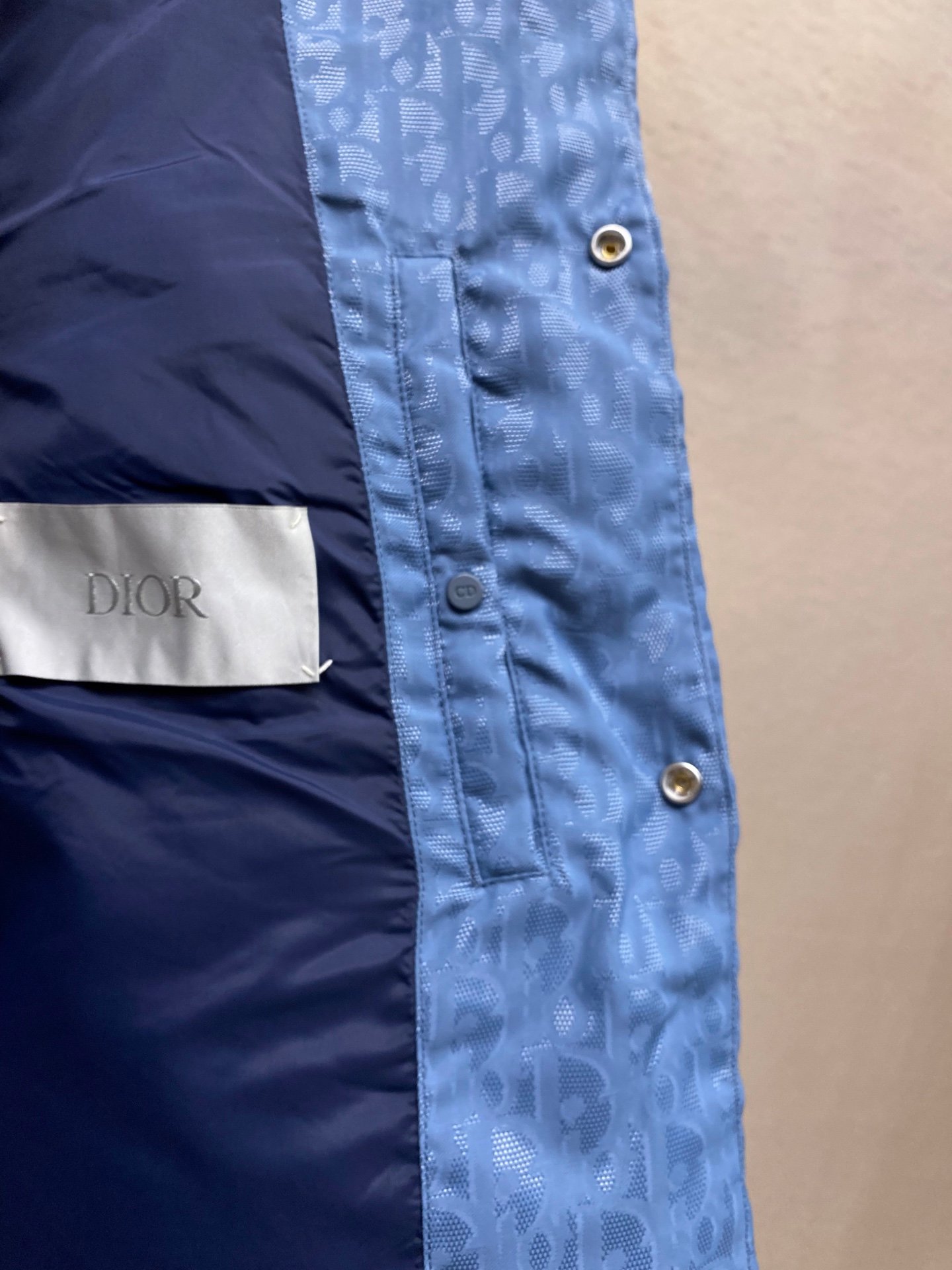 CD CD Oblique Puffer Vest 46 Blue Oblique - Vest - Image 8
