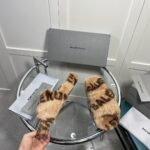 BAL Fur Logo Slides – Slides – Tan