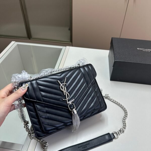 YSL Kate Tassel Medium Black Leather - Bag