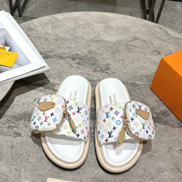LV Paseo Flat Comfort Mule Multicolor Monogram - Slides