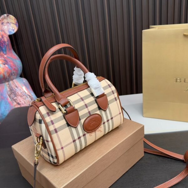 BBR Vintage Check Bowling Bag Beige Check - Bag