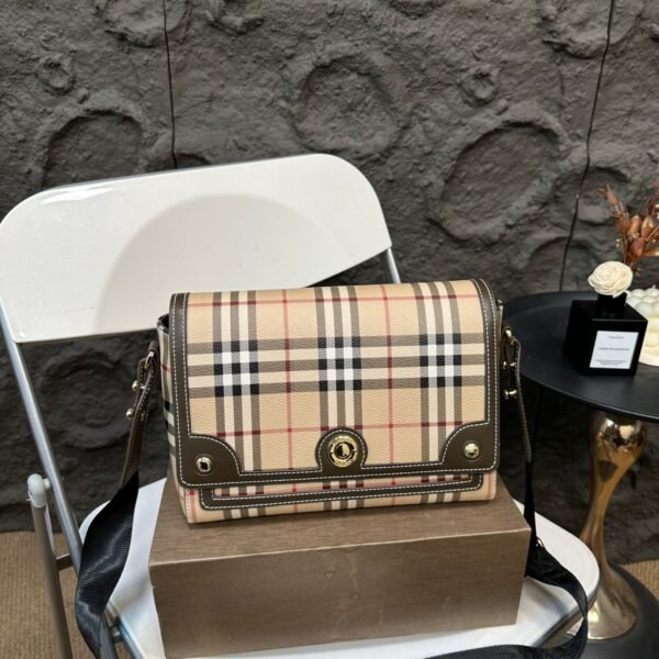 BBR Vintage Check and Leather Note - Bag