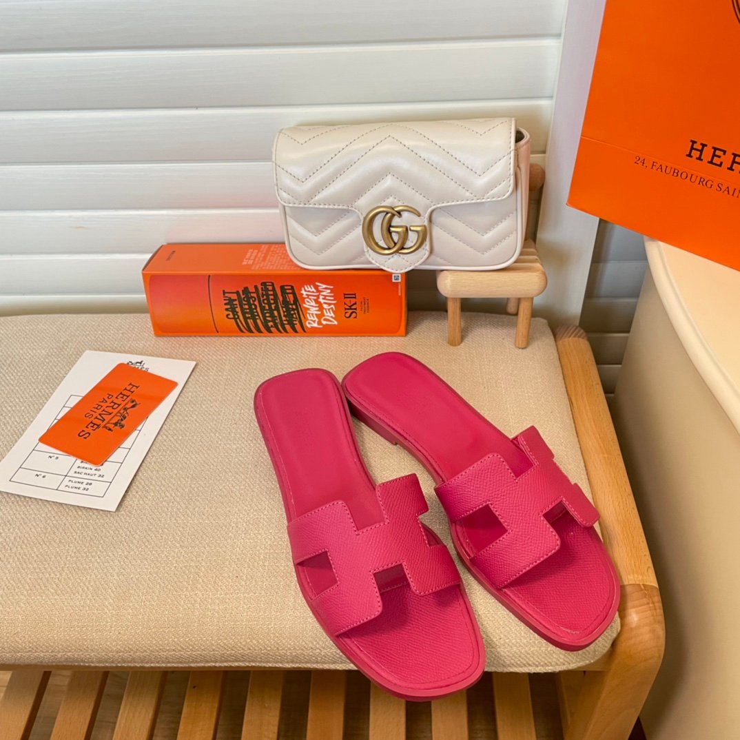 HM Oran Sandals Pink Leather - Sandals - Image 7