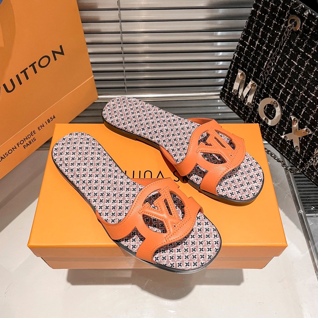 LV Paseo Flat Comfort Sandal Orange - Sandals - Image 2