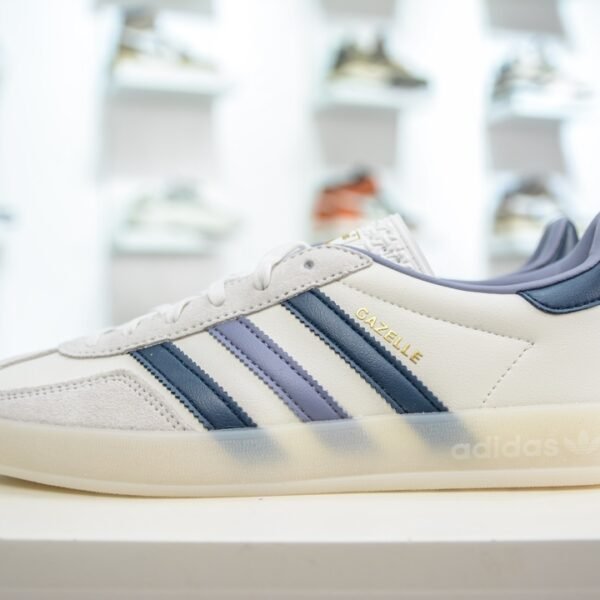 AD Gazelle White/Blue - Sneakers