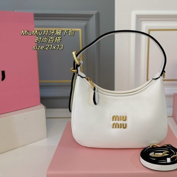 MIU Wander White/Black Leather - Bag