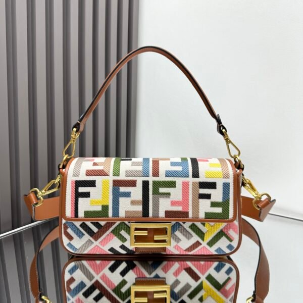 FD Baguette Multicolor FF Multicolor Canvas - Bag
