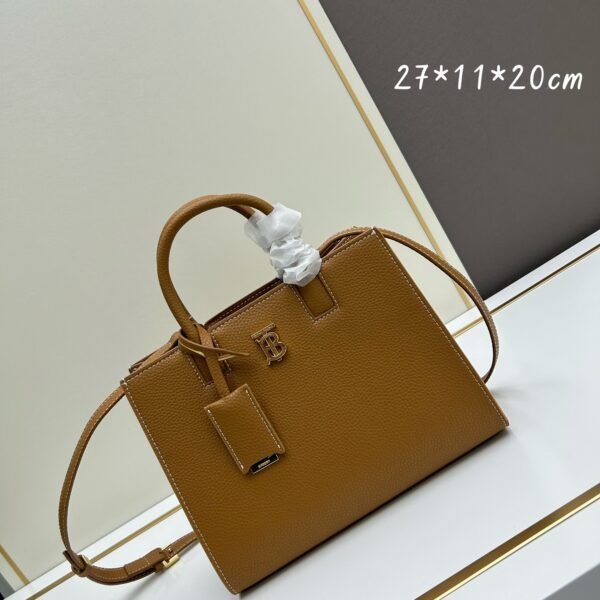 BBR Title Vintage Check Leather Tan Leather - Bag