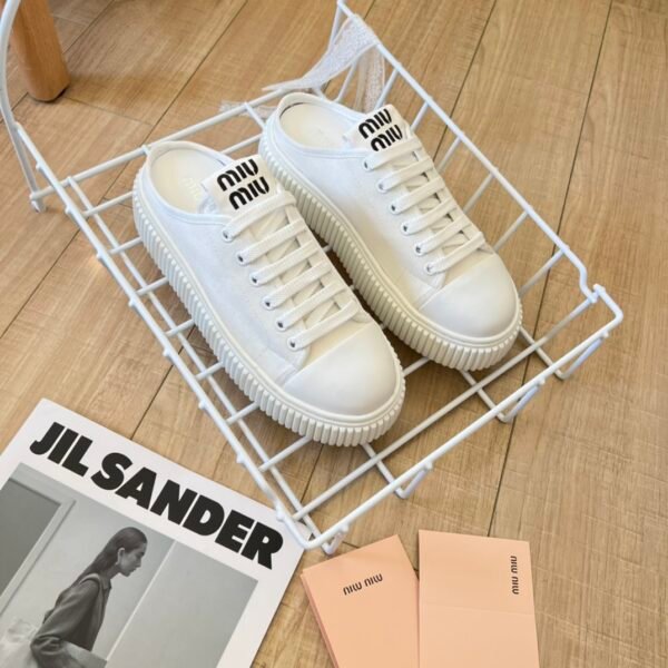 MIU Logo Platform Sneakers - Sneakers