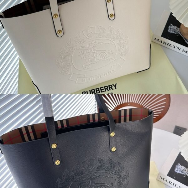 BBR Monogram Crest Tote Black/White Leather - Bag