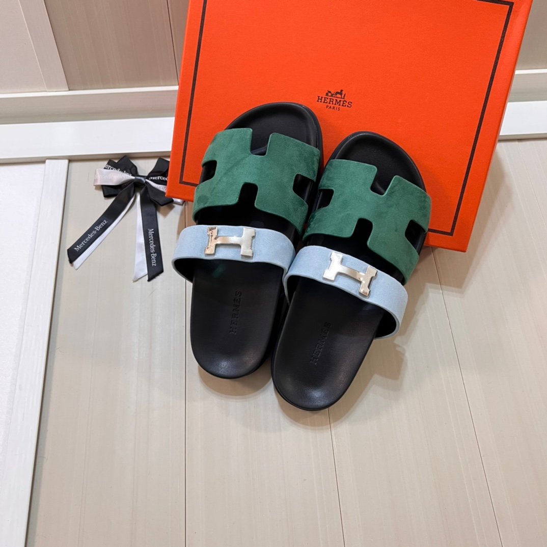 HM Izmir Green/Blue Suede - Sandals - Image 9