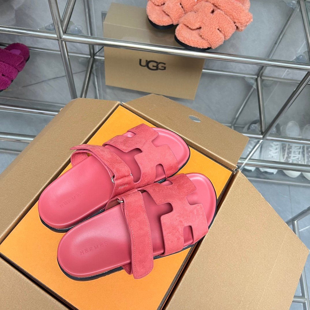 HM Oran Sandals Pink Suede - Sandals - Image 9