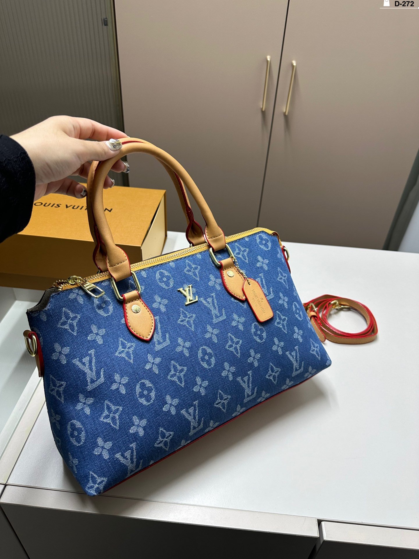 LV Speedy Bandoulière 30 Monogram/Black Leather - Bag - Image 4