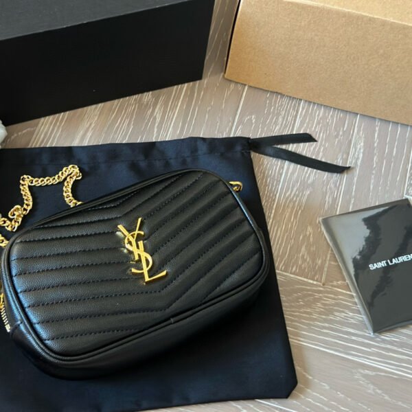 YSL Loulou Camera Bag Small Black Leather - Bag
