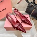 MIU Bow Slingback Pumps – Heels