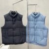CD CD Oblique Puffer Vest 46 Black and Blue - Vest