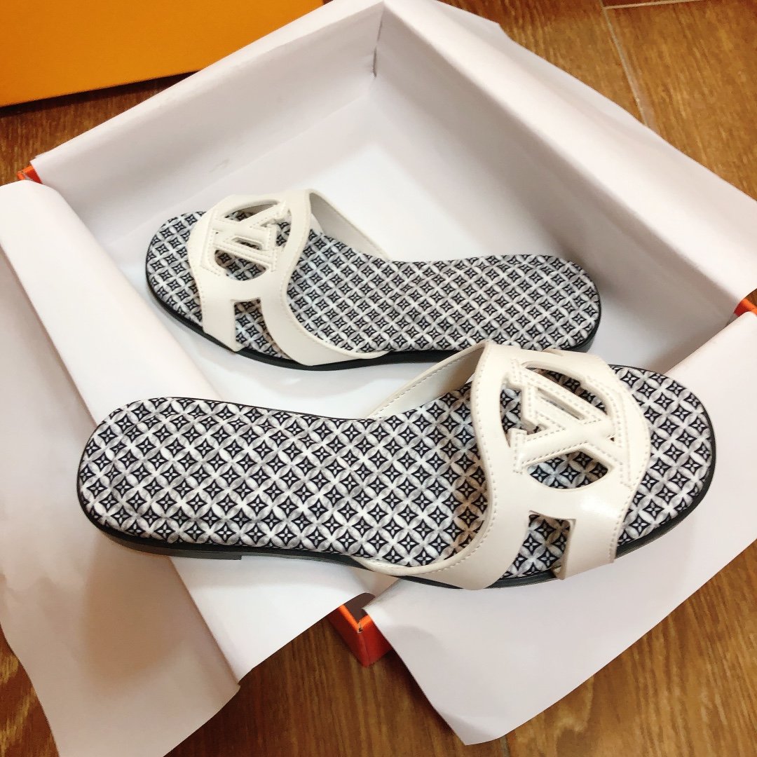 LV Paseo Flat Comfort Sandal White Monogram Canvas - Sandals - Image 8