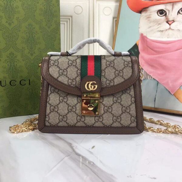 GG Padlock GG Supreme Small Beige Ebony - Bag