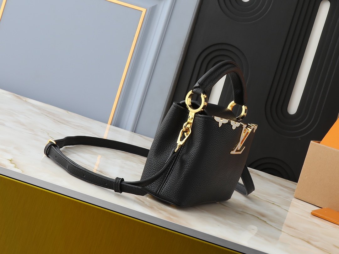 LV Capucines BB Black Leather - Bag - Image 2