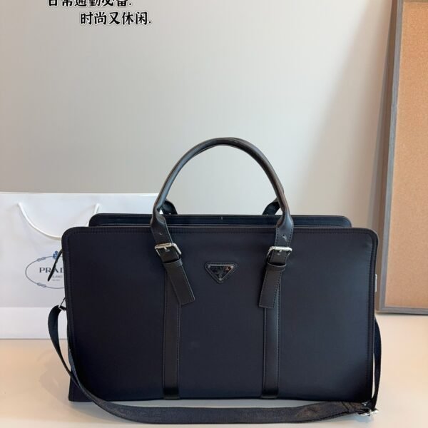 PR Saffiano Leather Briefcase - Bag