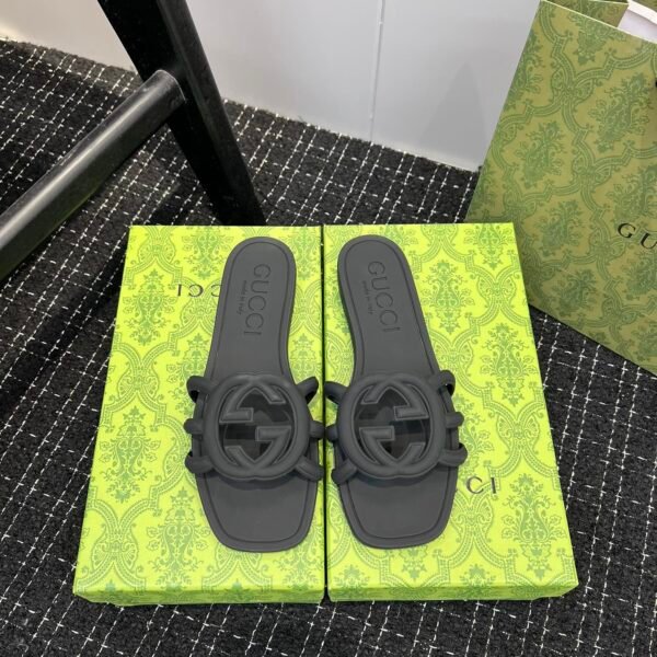 GG Rubber GG Slide Sandals - Slides
