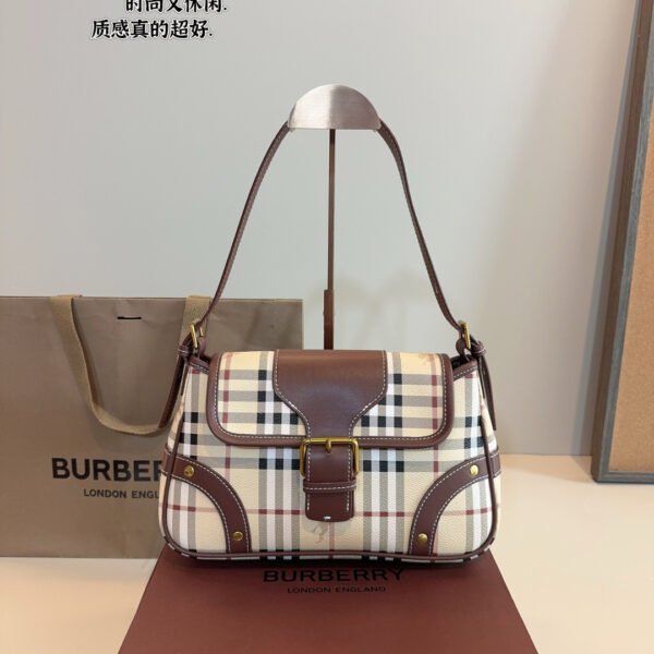 BBR Vintage Check and Leather Beige/Brown - Bag