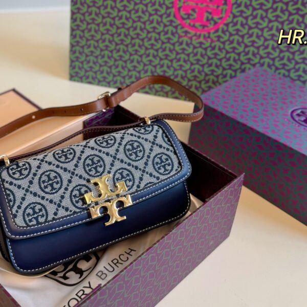 TB Toryburch Eleanor Small Gold Brick Crossbody Bag